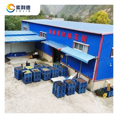 최대 용량 2000kg/h 1500KG/H 2단계 원심 분기 추출로 추운 압축 기계